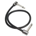 thumbnail image 3 of Effect Connection Cable, Effects Cable Right Angle Metal Connector Noise Suppression 40CM Length  for Speaker System for Audio Amplifier, 3 of 7