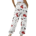 thumbnail image 5 of successthop Christmas Sweatpant for Women Drawstring Pants ELastic Printed Oversized Wide Leg Joggers Trousers, 5 of 6
