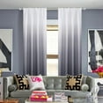 thumbnail image 7 of Dainty Home Ombre Darkening Curtains in Black - for Bedroom and Living Room - Elevate your Space with this Set of 2 Light-Filtering Drapes, with Rod Pocket Header- 40"W x 84"L - Machine Washable, 7 of 7