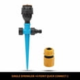 thumbnail image 4 of Fnochy Sprinklers for Lawn, 360 Degree Lawn Sprinkler with Adjustable Above Ground Irrigation Garden Sprinkler System, Automatic Rotating Garden Sprinklers, 4 of 8