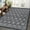Black-Gray, variant on GAOMON 5x7ft Area Rugs Colorful, Modern Washable Floral Rug, Ultra-Thin Non Slip Foldable Accent Rug, Living Room, Bedroom, Dining Room, Playroom, Office