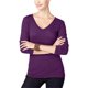 thumbnail image 1 of Camiseta básica de manga larga para mujer de INC, morado, mediano, 1 of 1