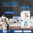 thumbnail image 3 of Matladin 9000 BTU Mini Split Air Conditioner & Heater, 19 SEER2 115V Inverter, Ductless Wall AC Unit with Heat Pump & Installation Kit, Black, 3 of 9