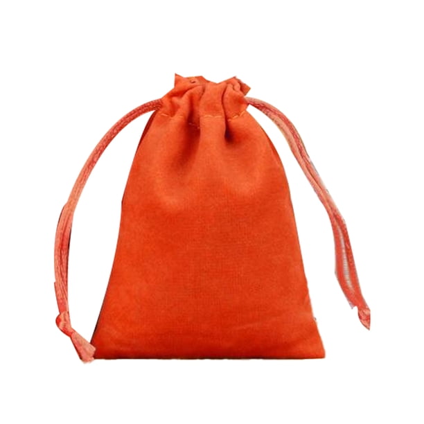 Qarigey Estuche para joyería Bolsos pequeños con cordón Embalaje Exhibición Goodies Regalos Almacenamiento para teléfonos móviles Ropa, zapatos y accesorios Miscelánea Naranja-7*9