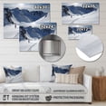 thumbnail image 4 of Designart "Mountain Top in Winter IV" Snow Metal Wall Art, 4 of 5