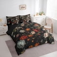 thumbnail image 3 of Feelyou Bohemian Flower Floral Bedding Comforter Set 7 Pieces, Rustic Plant Botanical Full Bedding Set, Retro French Style Reversible Fitted Sheet Flat Sheet, Breathable Home Decor, 3 of 7