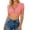 Red, variant on Women's Oktoberfest Dirndl Blouse Crop Top V Neck Short Sleeve Button Wrap Slim Fit Beer Festival Costume Casual Party Top L