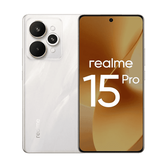 Celular Realme 15 Pro 5G Smartphone Snapdragon 7 Gen 4 Teléfonos Android, 12GB+512GB, Pantalla 144Hz, Triple Cámara 50MP, Batería de 7000mAh,Plata