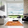 thumbnail image 7 of Ahgly Company Machine Washable Indoor Square Contemporary Orange Red Area Rugs, 6' Square, 7 of 7