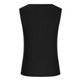 thumbnail image 7 of gakvbuo Summer Tank Tops For Women 2024 Sleeveless Henley T-Shirts V Neck Loose Fit Button Up Cami Ribbed Knit Slim Fit Basic Tops, 7 of 7