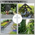 thumbnail image 3 of Solar-powered Cross Light, Grave Marker Cemetery Decoration, White LED Light Cross, Garden Stake Light, Outdoor Peaceful Decorative Lamp for Yards, Gardens, Patios, 3 of 7