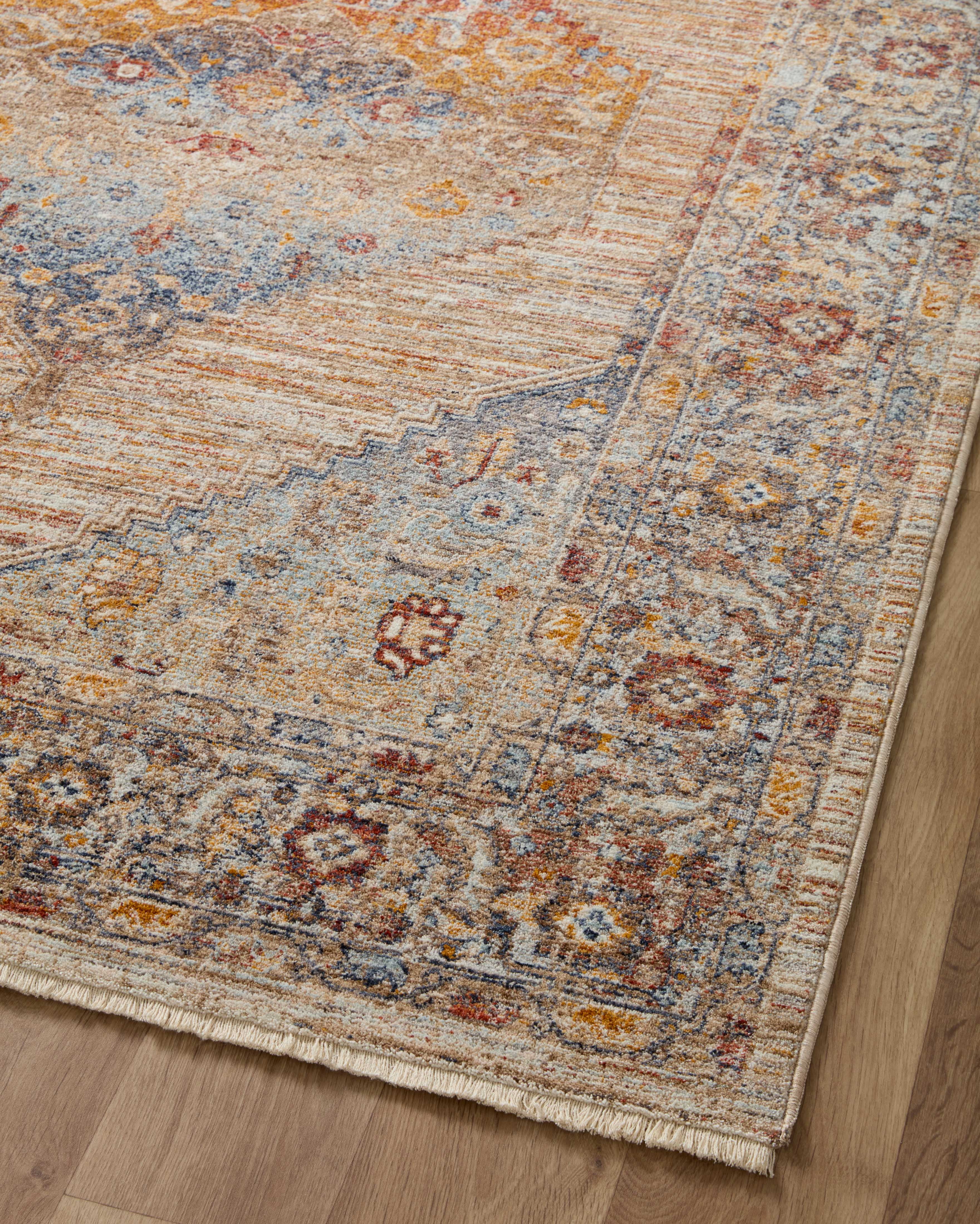 Loloi Sorrento Multi / Sunset 3'-11" x 3'-11" Round Area Rug