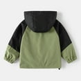 thumbnail image 5 of Tfken Teen Boys Coat Hoodie Hooded Windbreaker Trendy Green Jacket Size 4-5 Years, 5 of 8