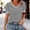 Gray, variant on Striped Women Summer Tops V Neck Short Sleeve T-Shirt Basic Loose Pullover Summer Shirts for Women XXL