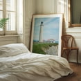 thumbnail image 2 of Cap-des-Rosiers Lighthouse, Gaspé - Gaspé Québec Canada Photography Lighthouse Coast Ocean Scenic Landscape Coastal Travel Poster Oak Framed Wall Art Print 11 x 14 inches, 2 of 12