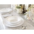 thumbnail image 5 of " OCCASIONS " 240 Plates Pack,(120 Guests) Premium Vintage Wedding Party Disposable Plastic Plates Set -120 x 10.25'' Dinner + 120 x 7.5'' Salad / Dessert (Blossom Plain White), 5 of 8