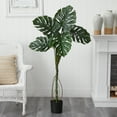 thumbnail image 3 of Nearly Natural 4' Monstera Artificial Tree, 3 of 4