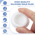 thumbnail image 3 of Uxcell 8 Pcs Tapón de Silicona en Forma de T, Diámetro 35 mm/1.38 Pulgadas, Tapón de Silicona Impermeable Reutilizable, Tapón Redondo de Sellado para Equipos de Tuberías, Blanco, 3 of 7