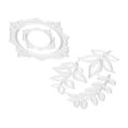 thumbnail image 4 of Troqueles de corte para marco de fotos, patrón de hojas de acero al carbono, troquel de corte para álbum de recortes DIY, 2 uds., 4 of 14