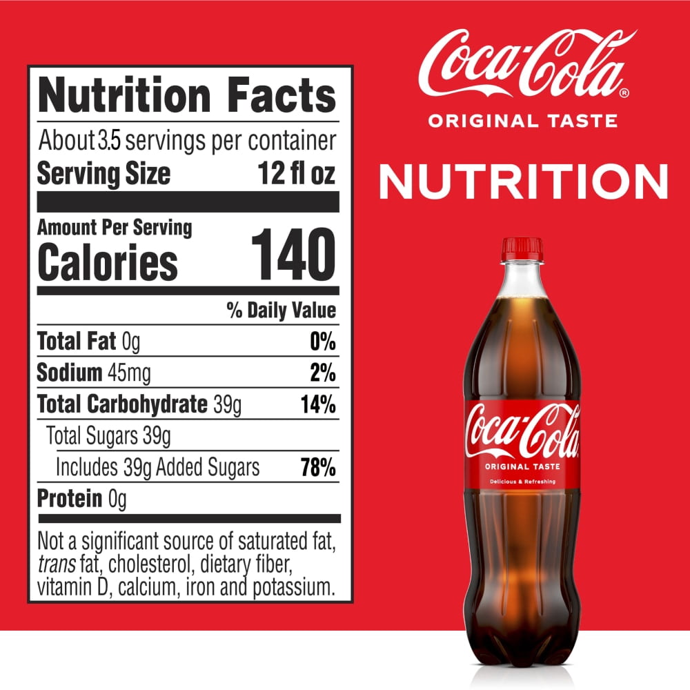 Coca-Cola Classic Soda Bottle 1.25 liter - 5 Pack