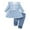 A01-Sky Blue, variant on Xyant Baby Girl Clothes Toddler Girl Outfits Ruffle Shirt Pants Cute Outfit Set Baby Girl Fall Winter Clothes (Sky Blue,18-24 Months)
