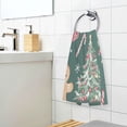 thumbnail image 3 of Yayeee 100% Cotton Hand Towels for Bathroom 16" x 28" Soft Absorbent Kitchen Towel, Red Christmas Gingerbread, 3 of 7