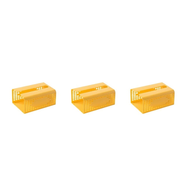 Yuarrent Caja de pañuelos Organizador de almacenamiento de papel Contenedor de servilletas Organizador amarillo Type1 NO1 Yuarrent CBP330335