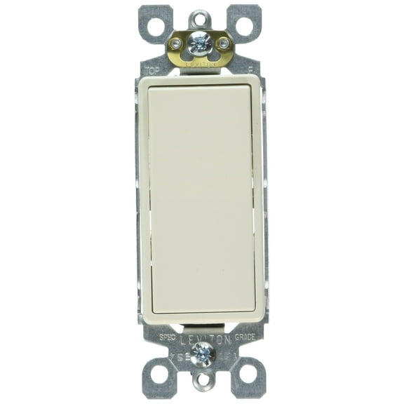 Leviton 3-Way Switch S16-05603-2TS - 15 Amp - Light Almond