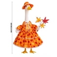 thumbnail image 3 of AZXY Fall Porch Goose Outfit, Fits 23" Rustic Goose Clothes Dress, Goose Clothing & Goose Cloth for Cement Plastic Lawn Goose Statue, Thanksgiving Harvest Outdoor Decor for Yard Lawn Patio Garden, 3 of 7