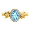 thumbnail image 5 of AoneJewelry Diamond Gemstone Ring In 10K Solid White, Yellow & Rose Gold, 5 of 5