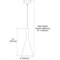 thumbnail image 2 of Dainolite HKI-81P-WH Pendant, 2 of 3