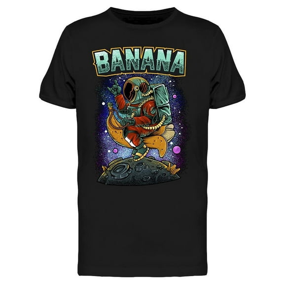 Astronauts And Bananas. In Space T-Shirt Men -Image by Shutterstock, Male 3X-Large