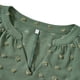 thumbnail image 5 of Dinheiro Blusas para mujer de manga corta con cuello en V y pompones de gasa informales, M,, 5 of 8