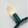thumbnail image 4 of 68 ft. 200-Light LED Bright White Faceted C6 Super Bright String Light Christmas Decoration, 4 of 6