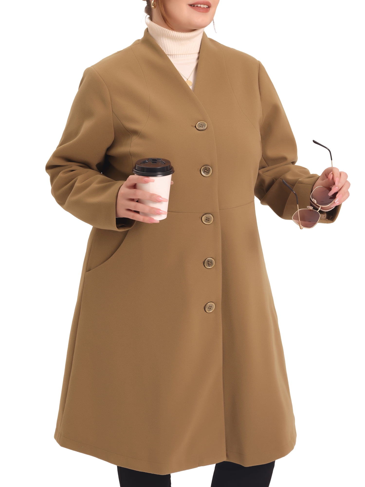 plus size car coat