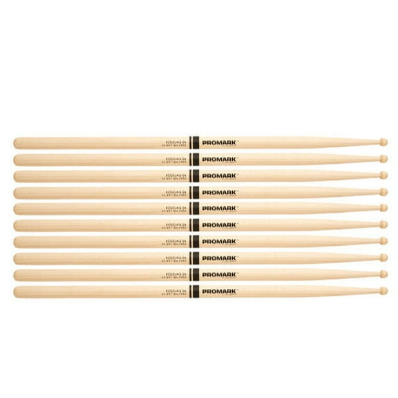 5 PACK Promark Select Balance Maple Rebound 5A Drumsticks RBM565RW-5