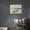 thumbnail image 3 of Beach Sea Turtle Bathroom Wall Art Ocean Turtle Christian Bible Verses Pictures Wall Decor Coastal Nautical Canvas Painting Love Artwork Home Decoration for Bedroom Office Framed 16"x12", 3 of 6