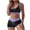 AI09_Purple, variant on IYYVV Women's Tankini Swimsuit Colorblock Sporty Bathing Suits Mid Waisted Boyshorts Two Piece Tummy Control Swimwear Purple L
