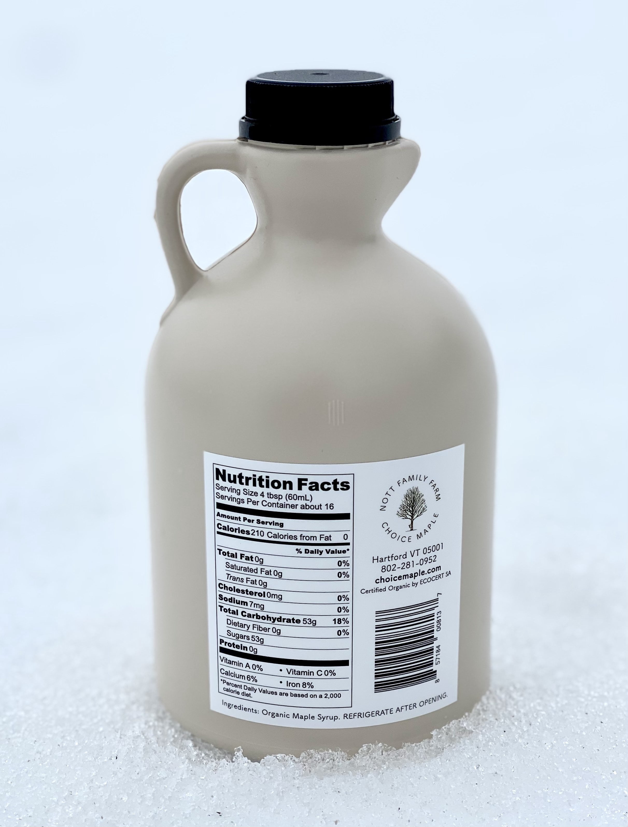Choice Maple, Organic Vermont Maple Syrup, One Quart