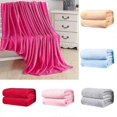 thumbnail image 2 of Polyester Soft Warm Solid Color Blanket Sleep Cover Rug for Home Bedroom Bedding, 2 of 5