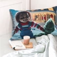 thumbnail image 4 of Lsque Chucky Pattern Bedding Waterproof Pillow Protector Zippered Queen – Bed Bug Proof Pillow Encasement-14"x20", 4 of 6