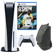 PlayStation 5 Console with MLB The Show Collection Game and Carry Bag (PS5 Disc Version)