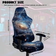 thumbnail image 2 of Whosucclay Galaxy Print Gaming Chair Slipcovers, Stretchable Office Chair Cover 4 Pcs Computer Desk Chairs Covers with Armrest Covers, Rotating Armchair Protector Cover, 2 of 8