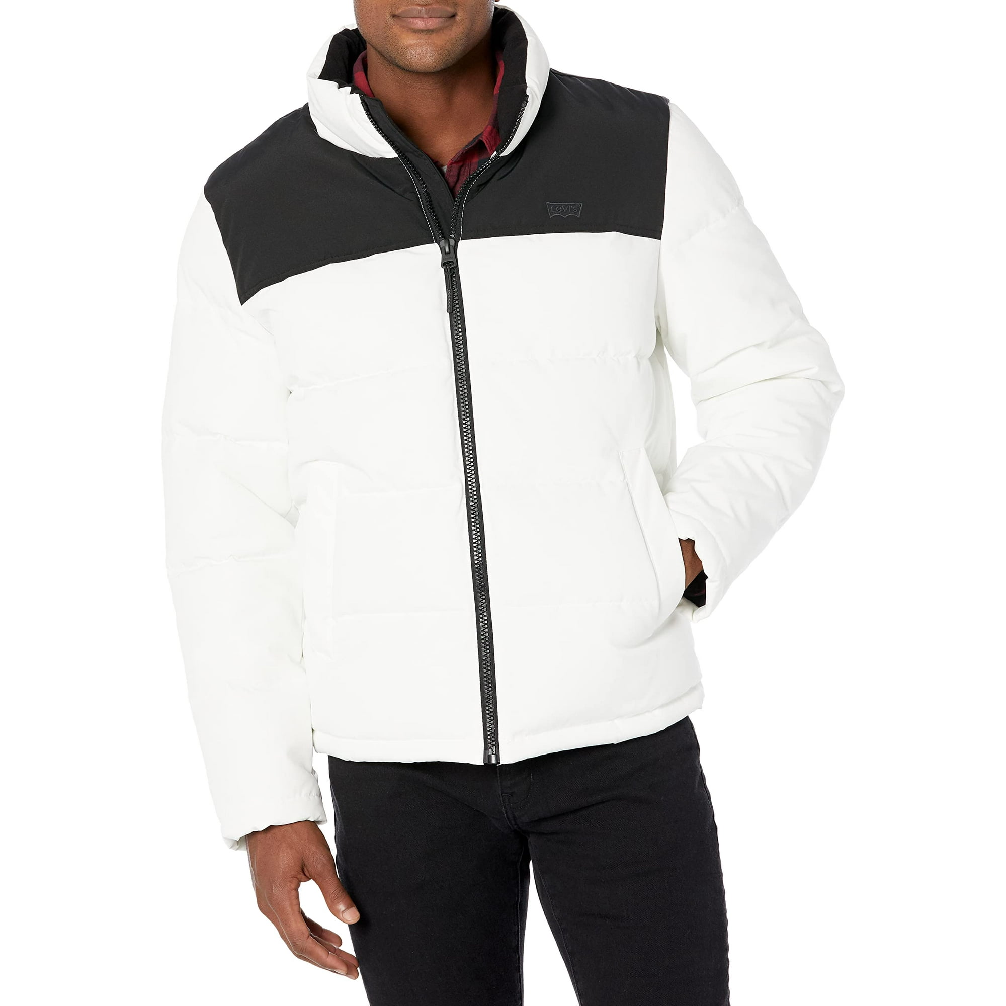 Levi's Men's Arctic Cloth Retro Bubble Puffer Jacket, White/Black Tonal  Logo, Medium | Walmart Canada