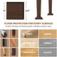 thumbnail image 4 of Calpalmy Tazas cuadradas de goma para ruedas de muebles de 3X3 con agarre antideslizante para el piso (juego de 8) - Almohadillas de piso confiables para patas de muebles y protectores de piso para mu, 4 of 5