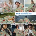thumbnail image 5 of Sage Green Floral Cooling Blanket, Lightweight Breathable Summer Throw Blanket with Double Sided Cold Effect,Spring Flowers Leaves Farmhouse Picnic Beach Blankets Bed Sheet for Hot Sleepers 50"x60", 5 of 8