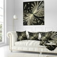 thumbnail image 4 of Designart 16" x 16" Contemporary and Modern Black Fractal and Flower Polyester Throw Pillow, 4 of 5