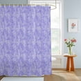 thumbnail image 4 of Shower Curtain Purple Lavender Silhouette Shower Curtains for Bathroom Decor, Waterproof Polyester Shower Curtain Set with Hooks, Extra Long 72" x 96" Spring Plant, 4 of 9