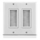 thumbnail image 1 of 2-Gang Wall Plate, Low Voltage Cable Plate for Speaker Wires, 1 of 5