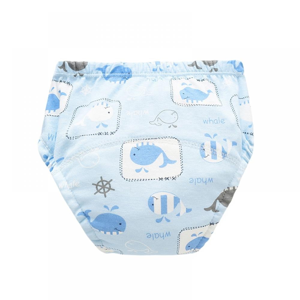ABALACOCO Training Underwear Newborn Baby Infant Cotton Toddler Pants Briefs Potty Reusable Diapers 